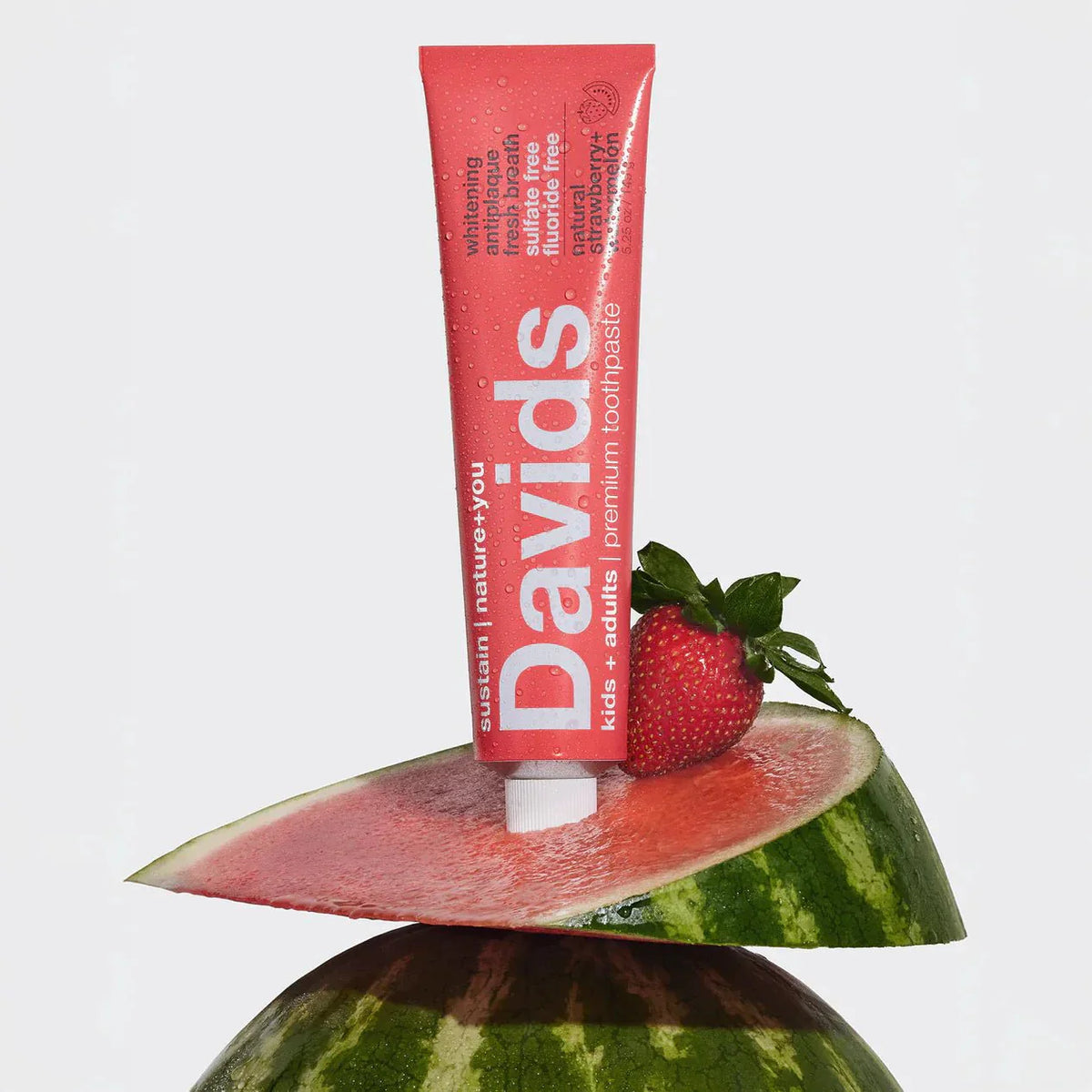 Dentifrice Naturel Premium Enfants et Adultes- Fraise + Pastèque – Davids