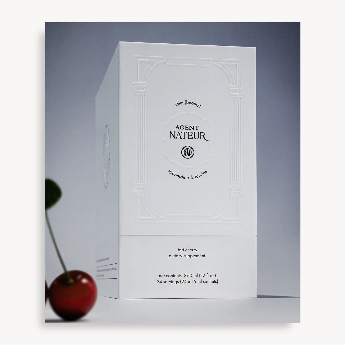 Calm (Beauty) - Agent Nateur - box styled with a fresh cherry