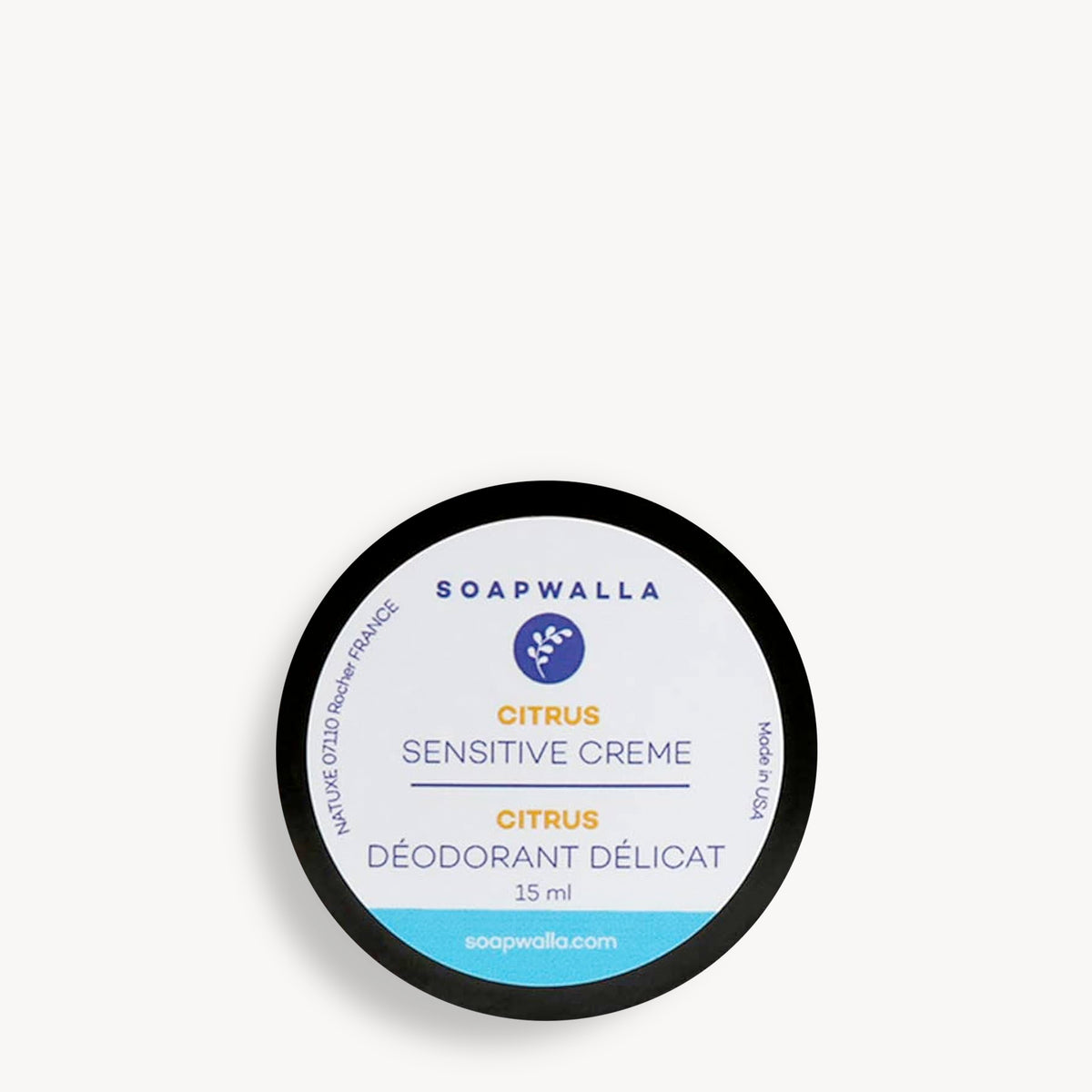 Déodorant Crème Peaux Sensibles Citrus - Soapwalla - 15g