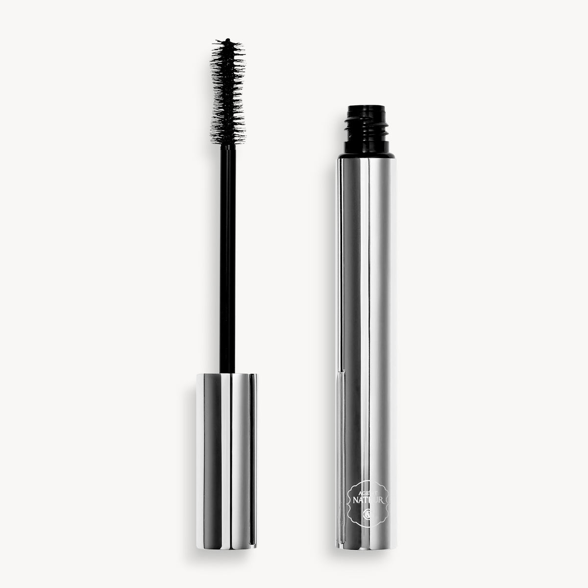 Holi (Lash) Growth Mascara - Agent Nateur - tube argenté et brosse décapuchonnée