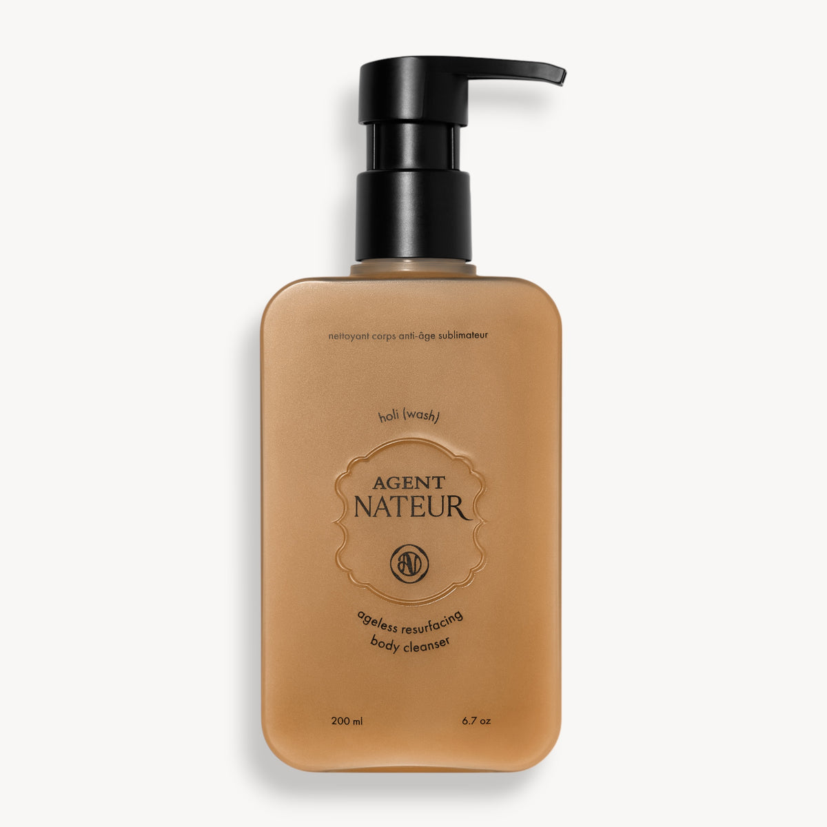 Holi (Wash) Ageless Resurfacing Body Cleanser - Agent Nateur - flacon pompe de face