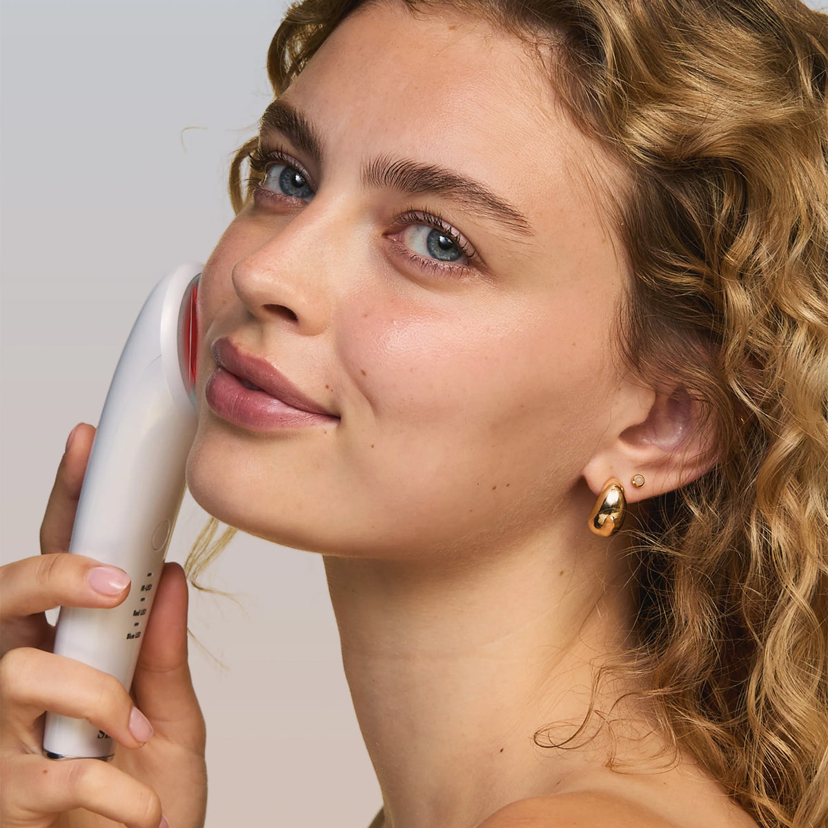 Infrared + Red LED Handheld Massager for Skin Restoration