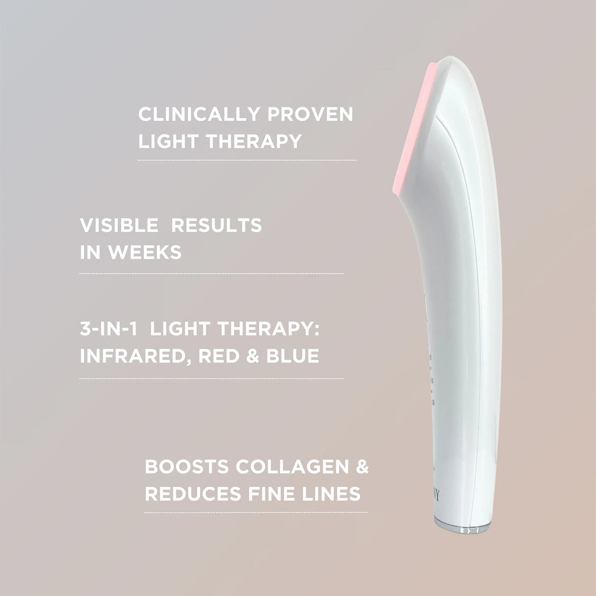 Infrared + Red LED Handheld Massager for Skin Restoration
