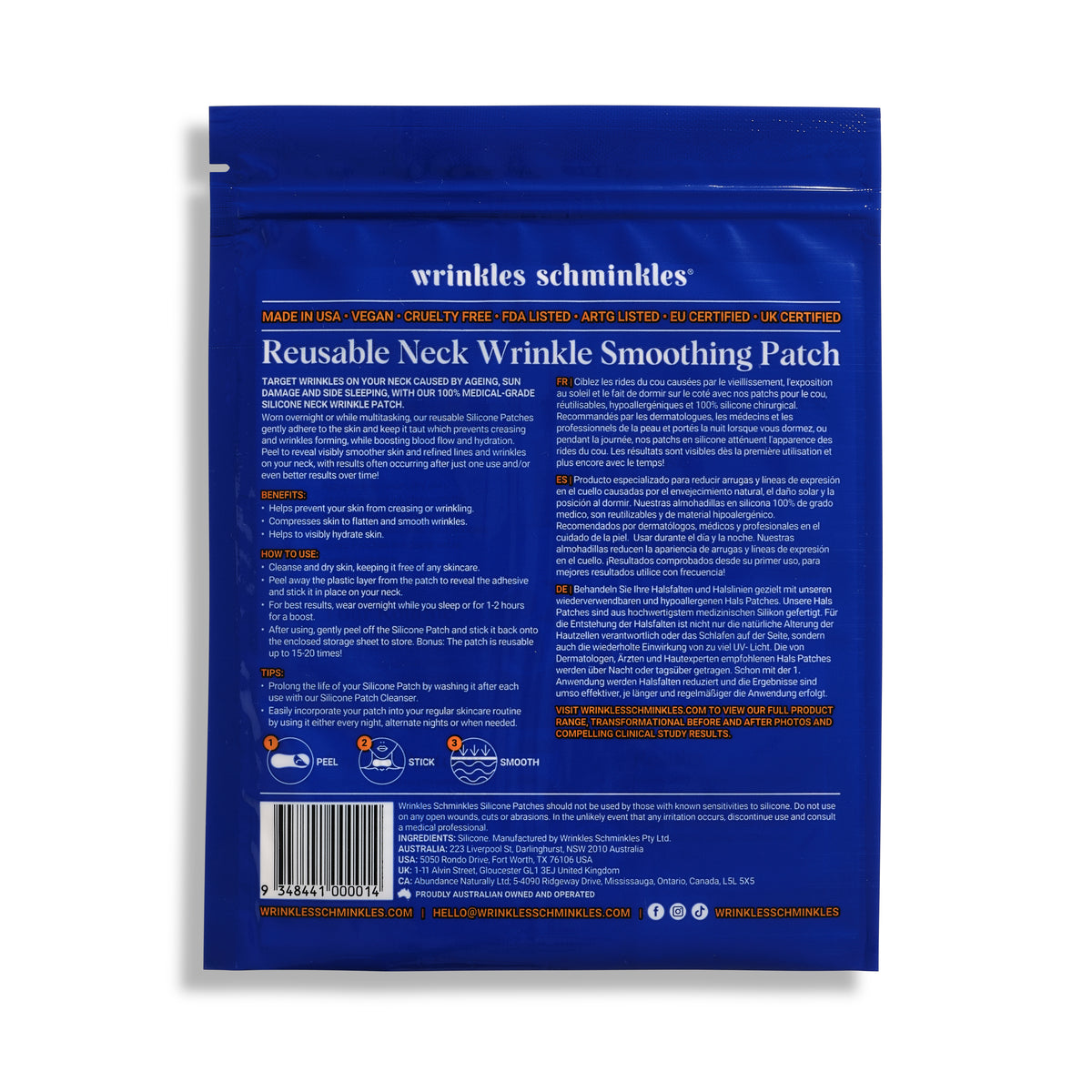 Patch Anti-Rides du Cou - Wrinkles Schminkles
