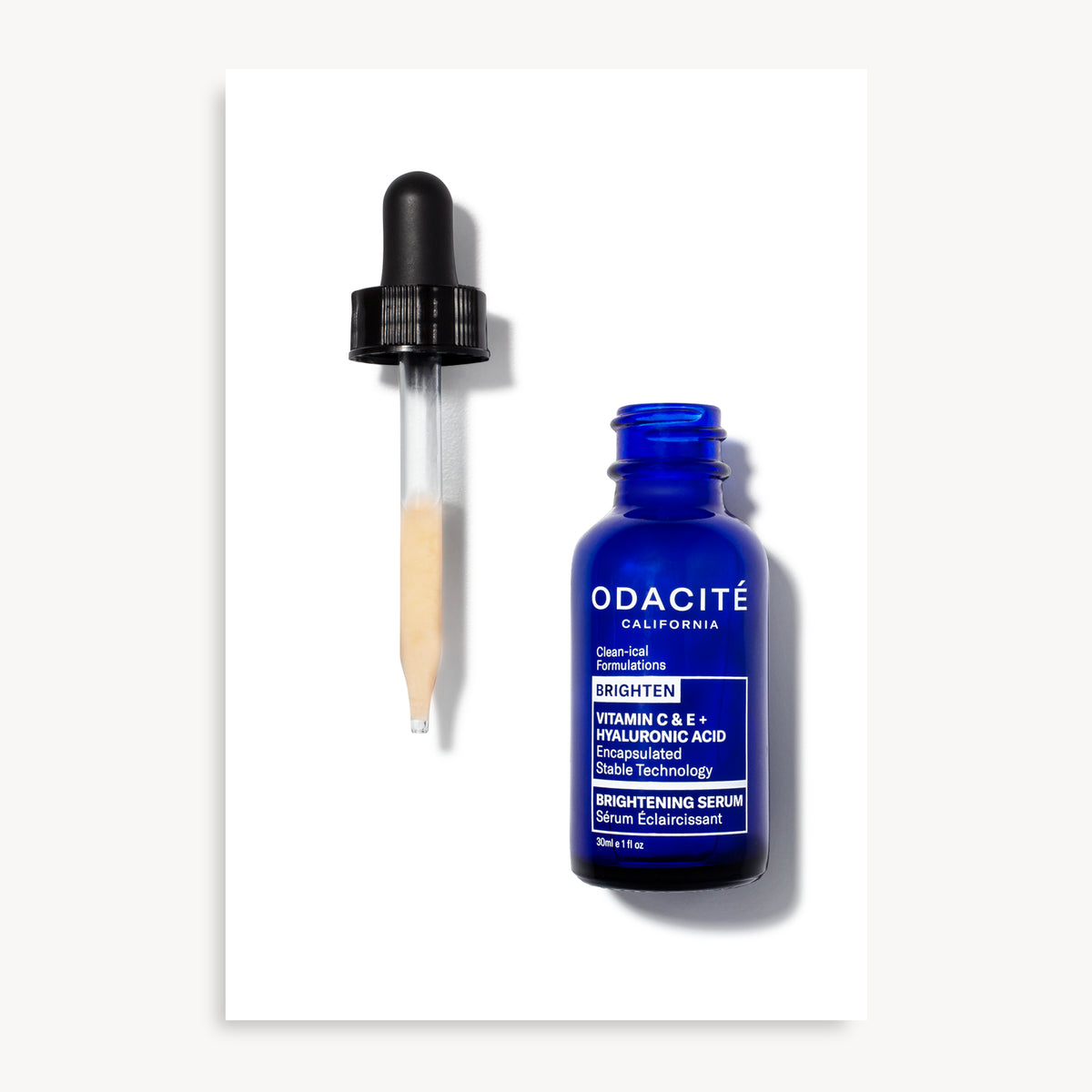 Sérum Eclaircissant - Vitamine C & E + Acide Hyaluronique - Odacité
