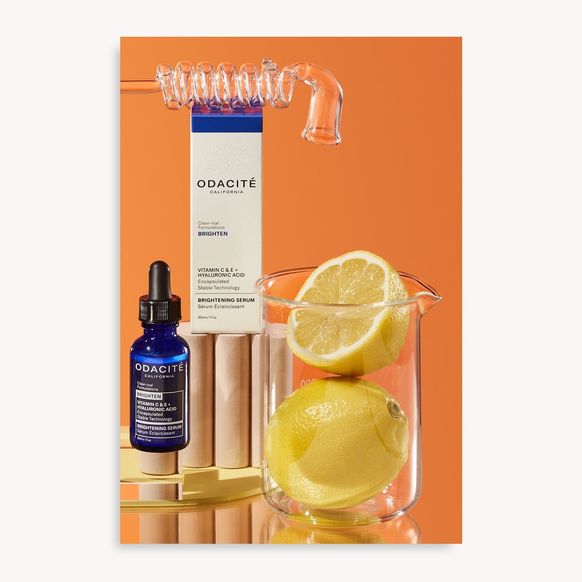 Sérum Eclaircissant - Vitamine C & E + Acide Hyaluronique - Odacité