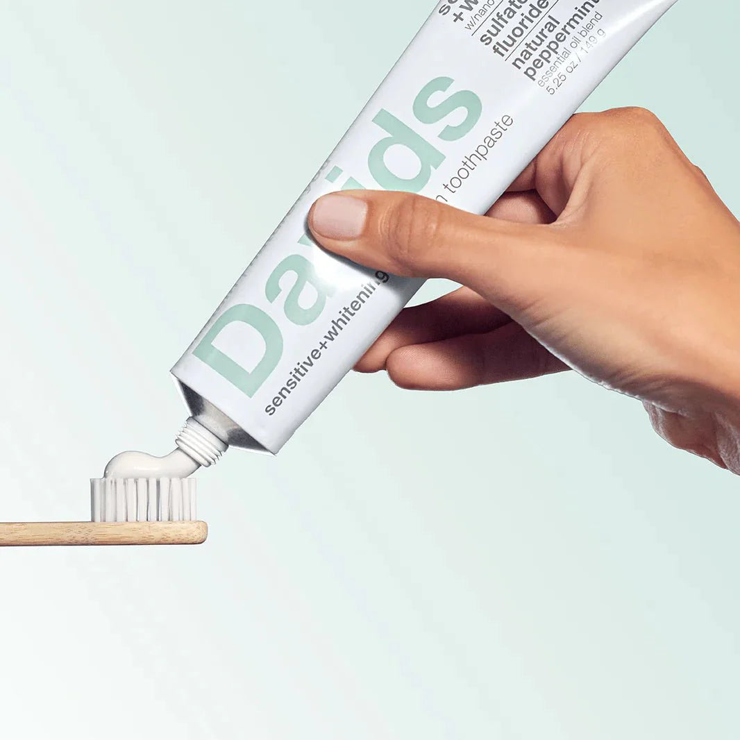 Davids sensitive+whitening nano-hydroxyapatite premium toothpaste / peppermint – Davids