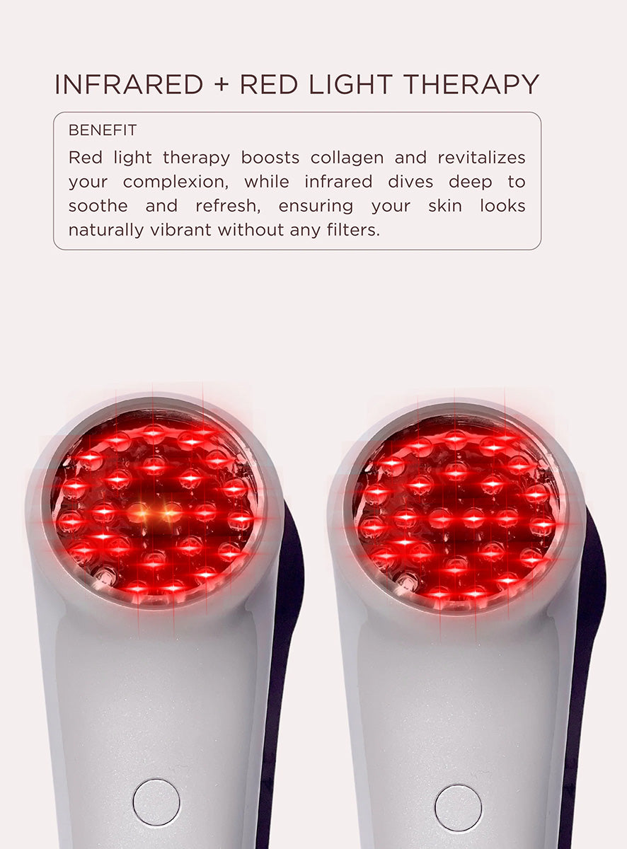 Infrared + Red LED Handheld Massager for Skin Restoration – Solaris Laboratories NY