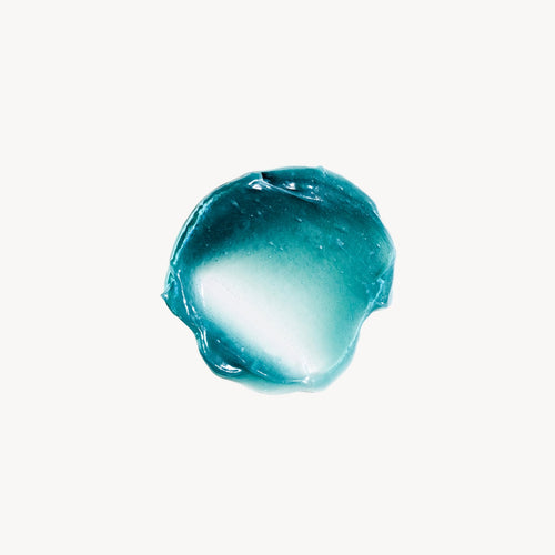 Texture bleue du The Blue Cocoon de May Lindstrom. Baume régénérant et hydratant.